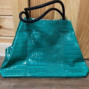 Big Buddha Extra-Large Green Alligator Tote